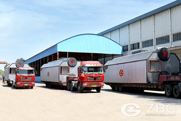 4 Sets of 14mw Biomass Chain Grate Hot Water Boiler