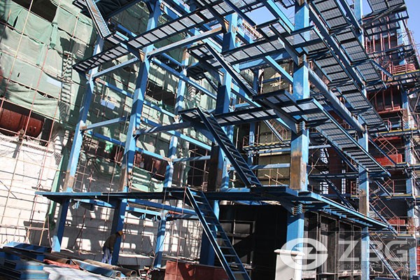 75-ton circulating fluidized bed power plant boiler