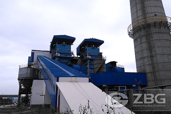 cfb 75 ton straw fired boielr