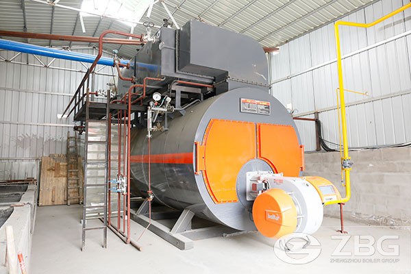 natural gas-fired condensing steam boiler