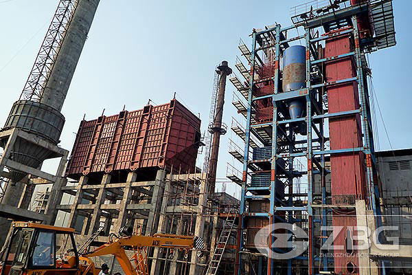 CFB steam boiler for paper-making plant