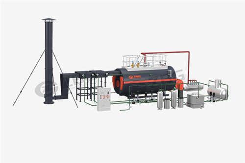 wns series oil gas fired steam boiler