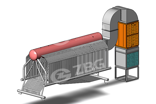 Inverted α furnace arch design