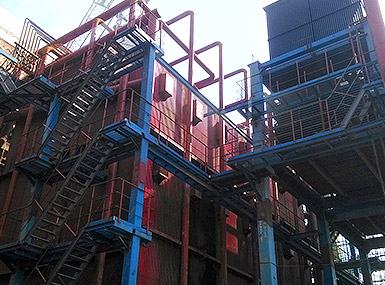 116MW hot water boiler