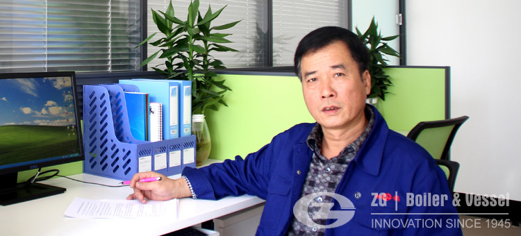 engineer Liu in his office